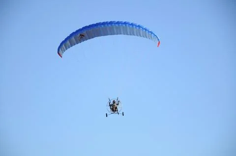 Powered paraglider 写真素材