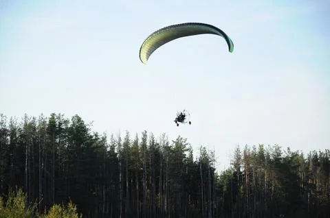 Powered paraglider Stock Photos