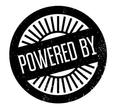 Powered By rubber stamp Stock Illustration