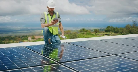 Powered by the sun Stock Footage 104980330