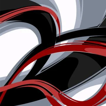 Powerful Abstract Background with Waves Stock Illustration