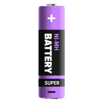 Powerful and Compact NI-MH Battery Illustration Stock Illustration
