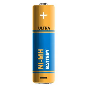 Powerful and Compact NI-MH Battery Illustration Stock Illustration