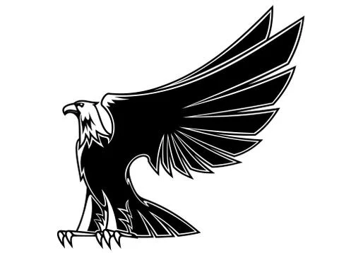 Powerful and majestic eagle Stockillustratie