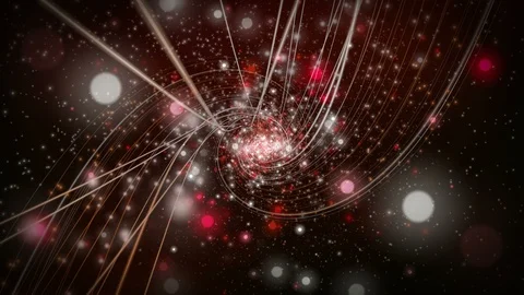 Powerful animation with stripe object + flickering particles, 4096x2304 loop 4K Stock Footage 118824724