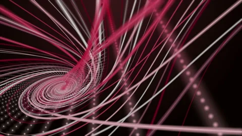 Powerful animation with stripe wave object in slow motion, 4096x2304 loop 4K Stock Footage 165139953