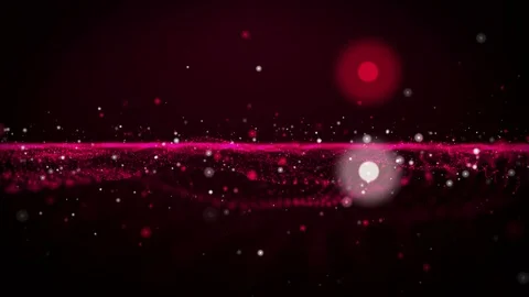 Powerful animation with wave object and glitter particles, 4096x2304 loop 4K Stock Footage 119501062