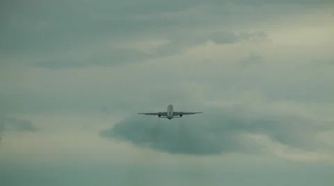 Powerful beautiful and reliable passenger plane of civil aviation Video stock 24236237