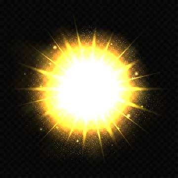 Powerful bright explosion Illustrazione stock