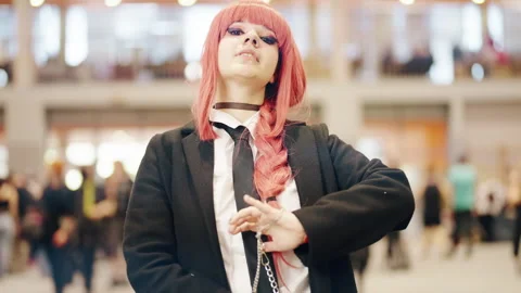 Powerful Chainsaw Man Makima Cosplay: Un... | Stock Video | Pond5