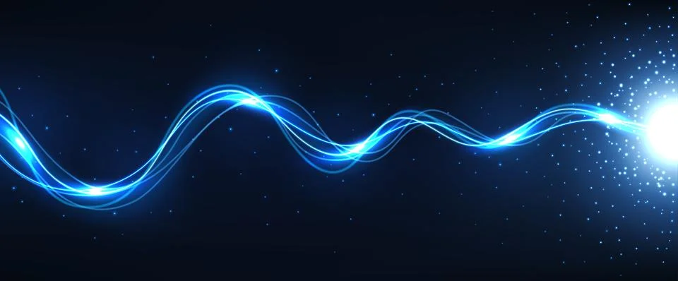 Powerful Charge Causing A Lot of Sparks, Lightning Background, Vector Illus.. Stock Illustration