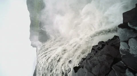 Powerful Dettifoss waterfall Stock Footage 44208411