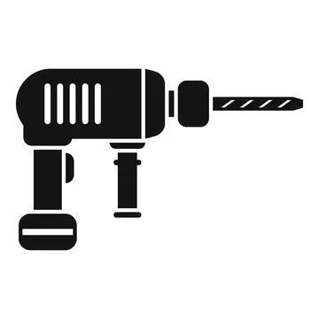 Powerful electric drill for construction and diy projects Illustration
