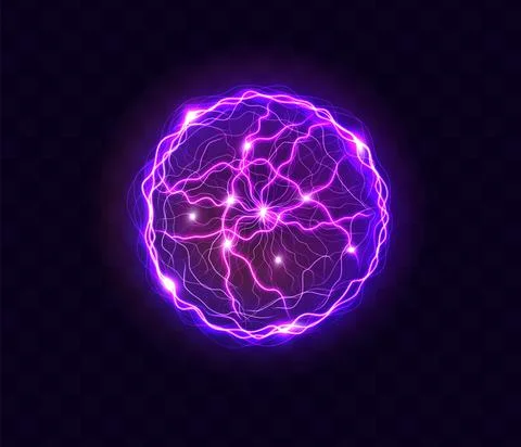 Powerful electrical discharge, Stock Illustration