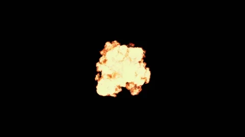 Powerful Explosion with alpha channel Stock Footage 57338444