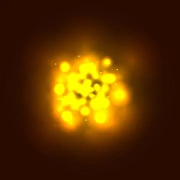 Powerful explosion on black background, eps 10 Stock Illustration