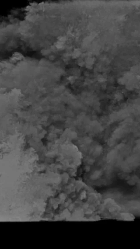 Powerful explosion creating a massive smoke cloud 스톡 동영상 347147949