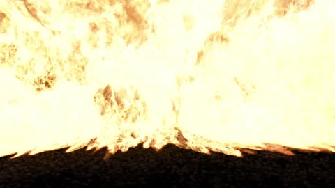 A powerful explosion of explosives on a black background Stock Footage 274640247