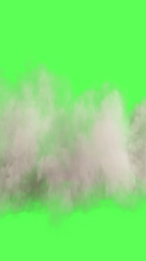 Powerful explosion impact with debris and smoke on green screen Stock-Footage 345202741