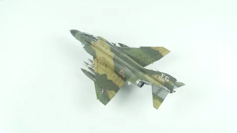 Powerful F-4 Phantom in War Paint. Video stock 314597466