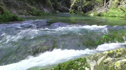 Powerful Floating Water Stock Footage 752618