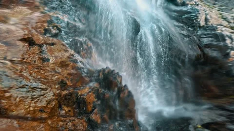 Powerful flow of mountain water 動画素材 317688553