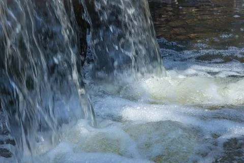 Powerful flow of water. Stock Photos