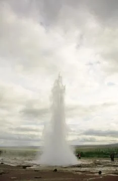 Powerful Geysir Stock Photos