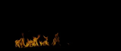 Powerful Ground Fire Blaze High Quality Fire VFX Footage Stock Footage 340079860