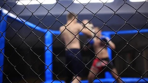 Powerful hitting of elbows Stock Footage 71982964