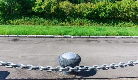 Powerful iron chain Foto stock