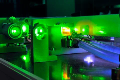 Powerful laser Stock Photos
