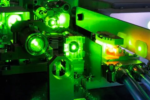 Powerful laser Stock Photos