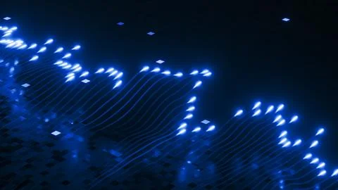 Powerful Light Trails VJ background. Stock Photos