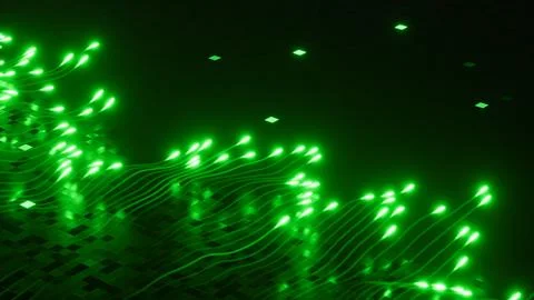 Powerful Light Trails VJ background. Stock Photos