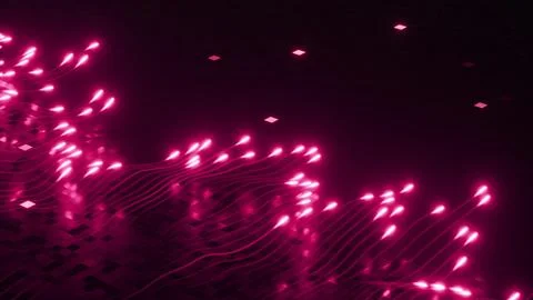 Powerful Light Trails VJ background. Stock Photos