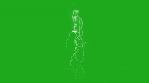 Powerful Lightning Bolt – Dynamic Electric Storm Effect Stock Footage 304053863