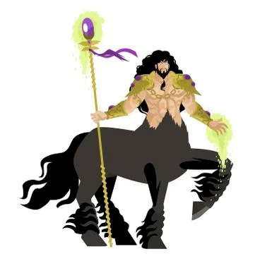 Powerful magician centaur Stock Illustration