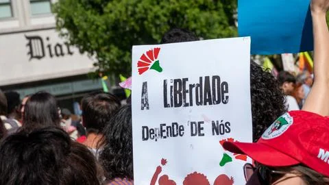 A Powerful Message in a Poster Stock Photos