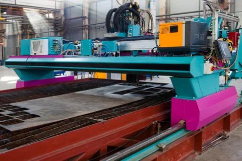 Powerful metalworking machine Foto stock