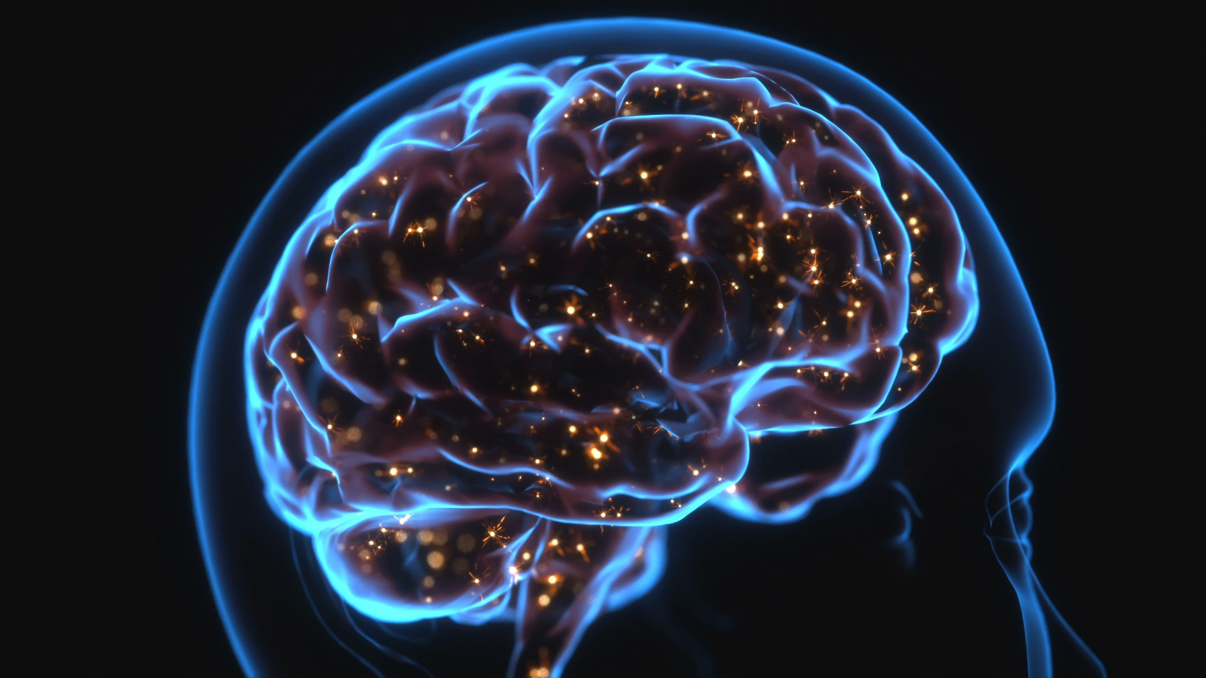 Powerful Mind Brain X-Ray, Stock Video