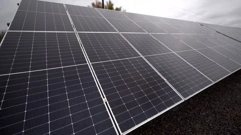 A powerful modular solar panel Stock Footage 321826074
