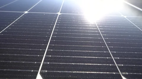 A powerful modular solar panel Stock Footage 321826601