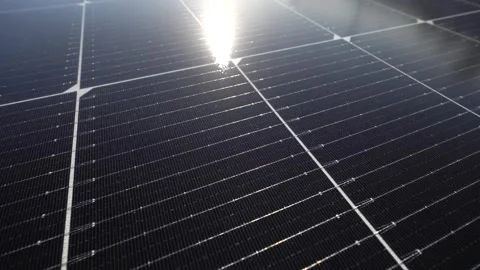 A powerful modular solar panel Stock Footage 321826701
