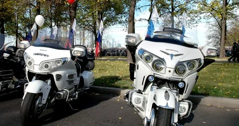 Powerful motorcycles Stock Footage 97321719