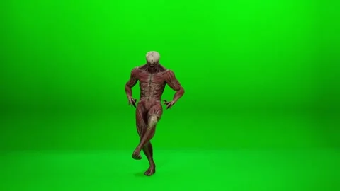 Powerful Mutant Dancer Full HD Render Stock Footage 319883799