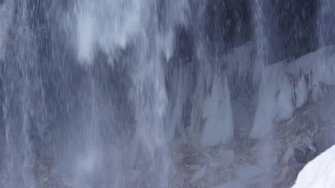 Powerful Narada Falls Waterfall Plunging 188 Feet in Mount Rainier National Park Stock Footage 332143918