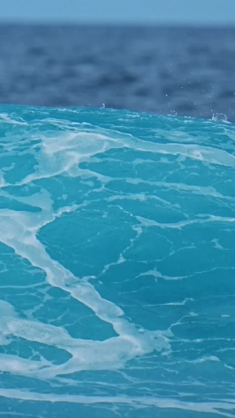 Powerful ocean wave in Indian Ocean Stock Footage 315774543