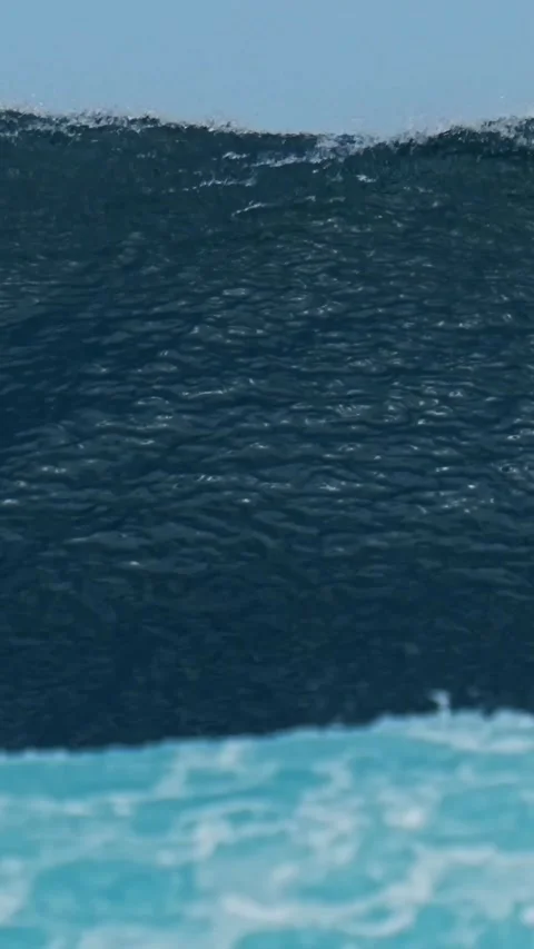 Powerful ocean wave in Indian Ocean Stock Footage 315774593