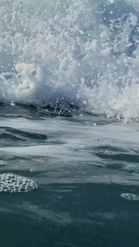 Powerful ocean wave in the sea Stock Footage 314402867